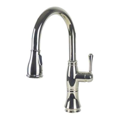 Antique Bright Nickel Pull Out Zinc Brass And Plastic Kitchen Ssink Faucet