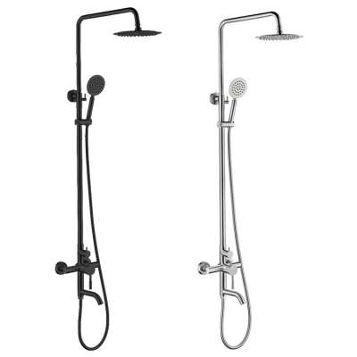 New Product Cheap Hot and Cold Water Ceiling Bathroom Bath Tub Stainless Steel Shower Systems Column Set Mixer Faucet