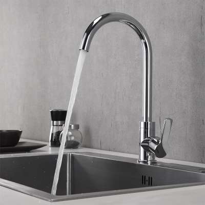 multifunct gooseneck kitchen faucet with single handle