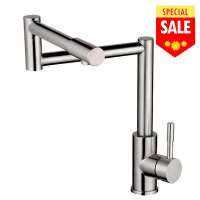 Single Handle Folding Pot Filler Kitchen Sink Faucet Tap