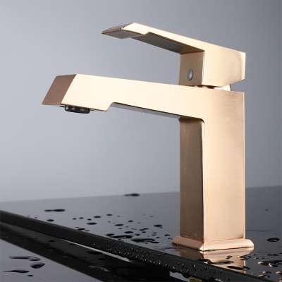 Rose Gold lavatory faucet