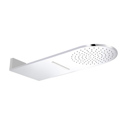 water saving ceiling waterfall temperature control shower head rainfall